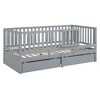 NicBex Twin Size Wooden Daybed, Modern Sofa Bed Frame with 2 Storage Drawers, Fence and Door for Boy and Girl - 3 of 4