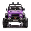 Jojoka 12V Kids Electric Ride-On Truck with Remote Control, 3 Speeds, 6MPH Max, Spring Suspension, LED Lights, Music - 2 of 4