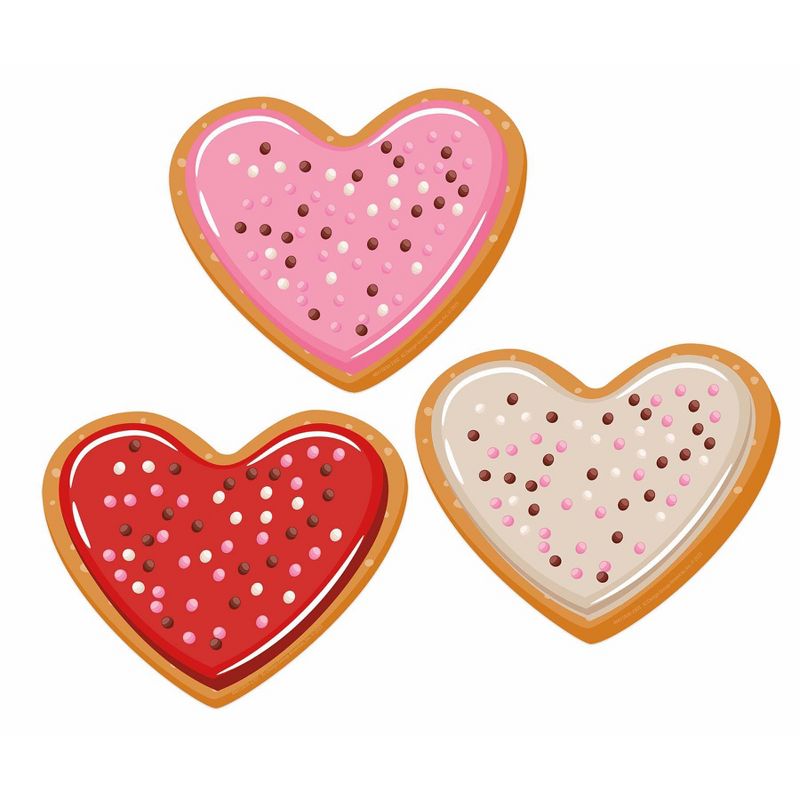 Eureka® Heart Cookies Paper Cut-Outs, 36 Per Pack, 3 Packs, 2 of 6