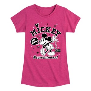 Girls' - Disney - Mickey Mouse Fitted Short Sleeve Graphic T-Shirt - 1 of 4