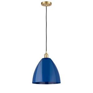 Plymouth Dome - 1 Light Cord Hung Mini Pendant In Industrial Style-14.75 Inches Tall and 12 Inches Wide - 1 of 1