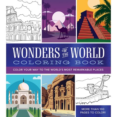 Wonders Of The World Coloring Book - (chartwell Coloring Books) By ...