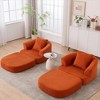 Dolonm Foldable Recliner Chair with Memory Foam - Portable Corduroy Lounger, No tools required，For Apartments/Balcony/Cafe - 4 of 4