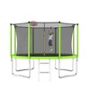 12ft Recreational Trampolines With Net & Basketball Hoop System 880LBS Total Weight Capacity Heavy Gauge Galvanized Steel Construction - 2 of 4