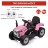 12V Kids Ride On Tractor with Trailer & Remote Control,Speed Up to 5mph - 3 of 4