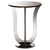 Kylie Modern and Contemporary Mirrored Side Table: Pedestal Base, Fully Assembled - Baxton Studio - 2 of 3