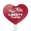 Liberty University Secondary Logo Heart Love Cupcake Picks Toppers Decoration Set of 6 - 2 of 4