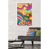Trends International Hey Happy - Psychedelic Landscape Framed Wall Poster Prints - 2 of 4