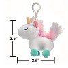 3.5" Plush Backpack Keychain Unicorn - 3 of 3