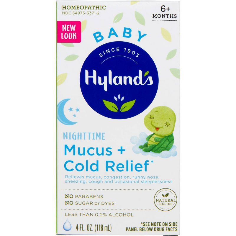 Hyland&#39;s Naturals Baby Nighttime Mucus &#38; Cold Relief Syrup - 4 fl oz, 3 of 5