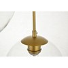 Elegant Lighting Baxter 3 Lights Brass Pendant With Clear Glass - image 4 of 4