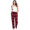Ashford & Brooks Women's Super Soft Flannel Plaid Pajama Sleep Pants - 2 of 4