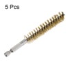 Unique Bargains Sturdy Wear-resistant 1/4" Hex Shank Handle Cleaning Brass Bore Brush - 3 of 4