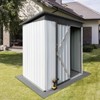 5x3 Ft Outdoor Storage Shed, All Weather Metal Sheds with Lockable Doors, Floor Sloping Roof and 2 Vent Outside Waterproof Tool Shed for Garden Lawn - 2 of 4