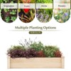 Tangkula Wooden Raised Garden Bed Rectangular Planter Box for Vegetables Fruits Flowers Herbs Outdoor Elevated Planting Bed for Garden - image 4 of 4