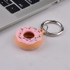 Worryfree Gadgets Case Compatible with Apple Airtag Case Holder with Key Ring Airtag Cover for Wallet, Dog Collar, Luggage, Keys- Silicone-Pink Donut - 3 of 4