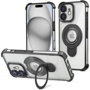 Entronix [Magnetic] Case Compatible with iPhone 11 - [Clear Back] Luxury Glossy Gripstand - 1 of 4