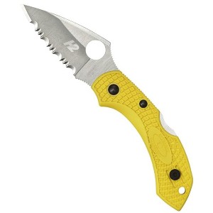 Spyderco Dragonfly 2 Salt Folding Pocket Knife with 2.28" H-2 Steel Blade | Get Superior Cutting Performance with the SpyderEdge | Non-Slip FRN Handle - 1 of 4