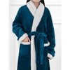 PAVILIA Soft Plush Women Fleece Robe, Cozy Warm Housecoat Bathrobe, Fuzzy Female Long Spa Robes - 3 of 4