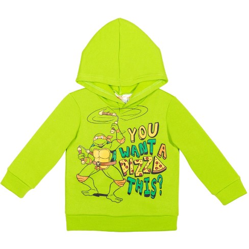 Teenage Ninja Mutant Turtles zipped up hoodie sweatshirt shirt 3T toddler boys 