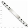 Black Bow Jewelry Men's 8mm Antiqued Sterling Silver Engravable Curb Link I.D. Bracelet - 3 of 4