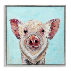 Stupell Industries Babe Screen Piglet Framed Giclee Art - 1 of 4