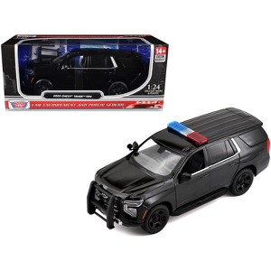 2025 Chevrolet Tahoe PPV Black "Custom Builder's Kit - Law Enforcement and Public Service" 1/24 Diecast Model Car by Motormax - 1 of 4