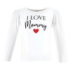 Hudson Baby Infant Girl Long Sleeve T-Shirts, Girl Mommy Red Black - image 3 of 4