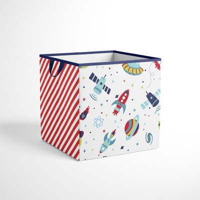 Bacati - Space Multicolor Boys Cotton Storage Box Small