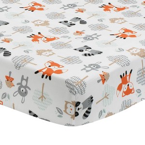 Bedtime Originals Woodland Friends Fitted Crib Sheet - 1 of 4