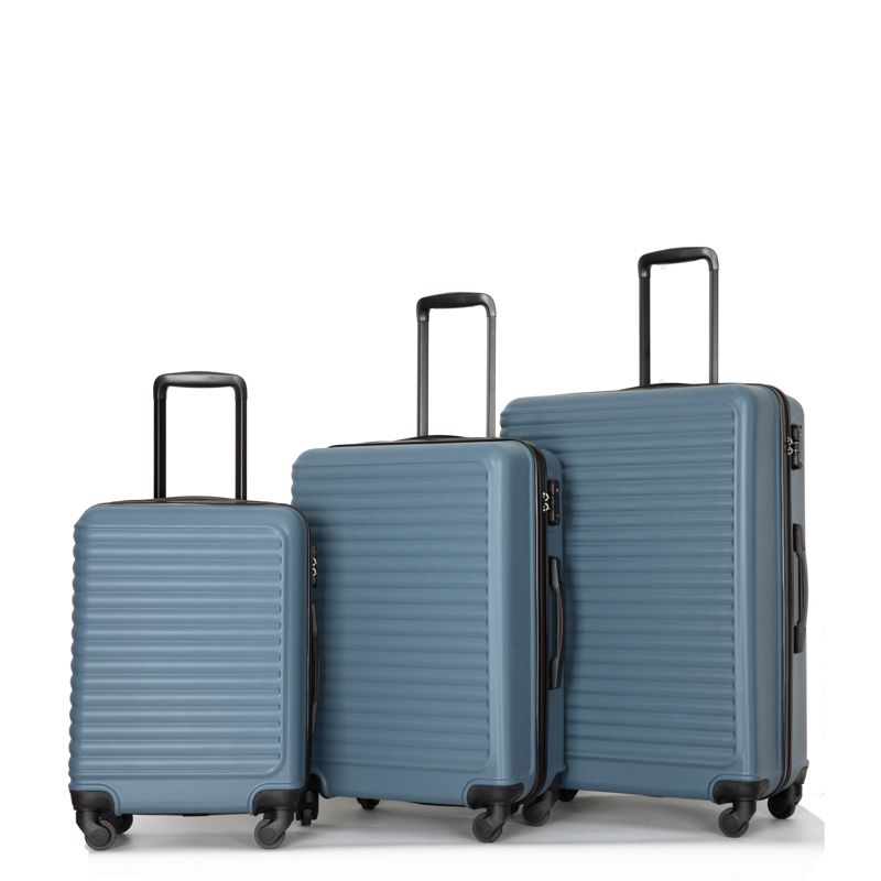 3 PCS Hardshell Luggage Set, ABS Lightweight Spinner Suitcase with TSA Lock (20/24/28)-ModernLuxe, 2 of 17