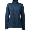 Lands' End Women's  Sweater Fleece Jacket - 3 of 4