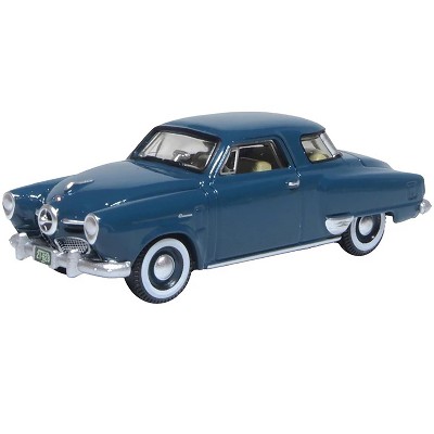 1950 Studebaker Champion Starlight Coupe Aqua Green 1/87 (HO) Scale Diecast Model Car by Oxford Diecast