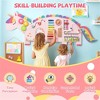 NAYSAYE Dinosaur Activity Wall Busy Board Montessori Sensory Learning Play Panel Set for Kids Playroom, 61"*1"*20" - 4 of 4