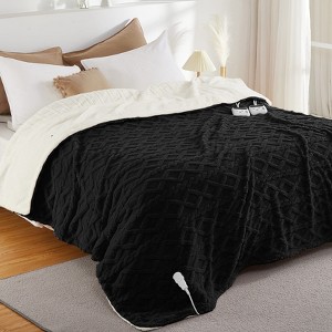 Electric Blanket Heated Throw, Heated Blanket with 10 Heating Levels & 10 Time Settings, Fast Heating Blankets, Machine Washable - 1 of 4