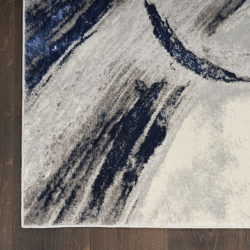 Inspire Me! Home Décor Brushstrokes Modern Curve Indoor Area Rug, 5 of 8