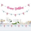 Big Dot of Happiness Pawty Like a Puppy Girl - Pink Dog Birthday Party Letter Banner Decoration - 36 Banner Cutouts and Happy Birthday Banner Letters - 2 of 4