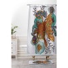 Little Fish Shower Curtain Orange/Green - Deny Designs: Polyester Microfiber, Machine Washable, Buttonhole Top - image 2 of 4