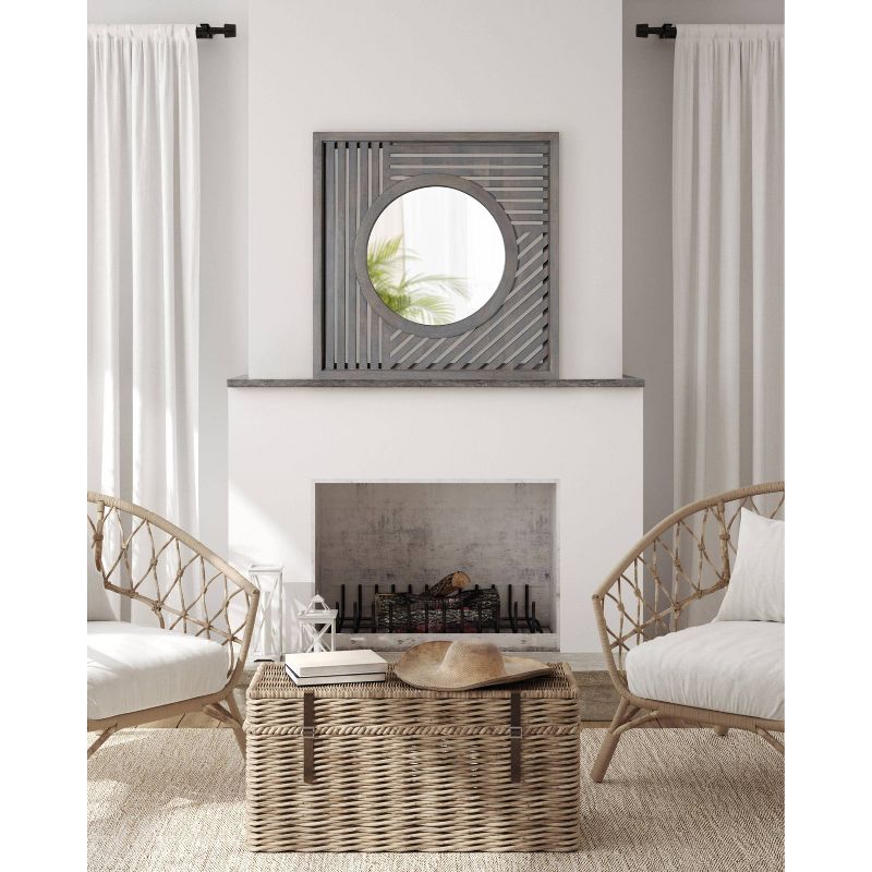 30&#34; x 30&#34; Padgette Square Wall Mirror Gray - Kate &#38; Laurel All Things Decor, 6 of 8