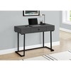 Monarch Specialties Computer Desk Home Office Laptop Storage Drawers 42InchL Work Metal Laminate Grey Black Contemporary Modern - 2 of 3
