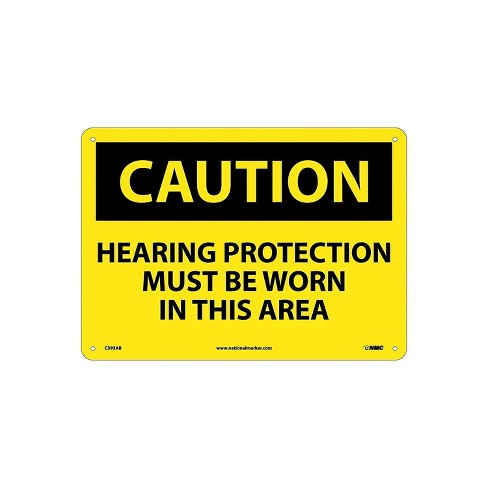 National Marker Caution Signs; Hearing Protection Must Be Worn In This ...