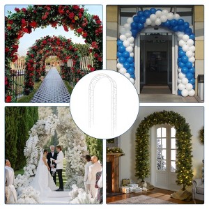 Arch Backdrop Stand - Wedding/Balloon Arch with Stakes, Outdoor Garden Trellis for Climbing Plants, Ideal for Ceremonies, Christmas & Parties - 1 of 4