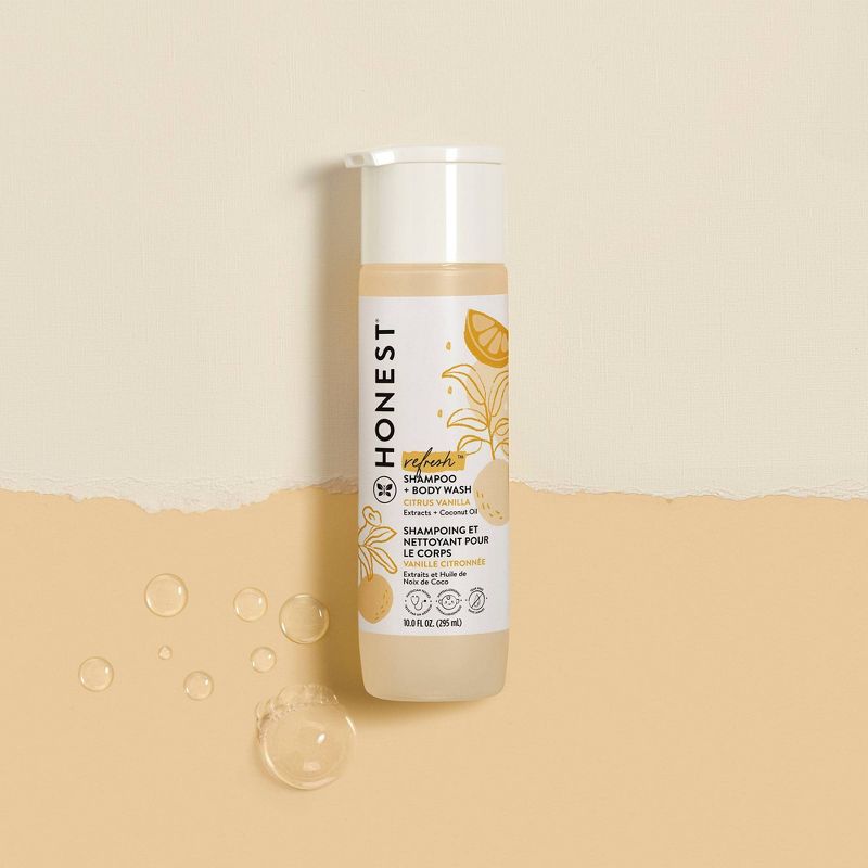 The Honest Company Refresh Shampoo + Body Wash- Citrus Vanilla - 10 fl oz, 3 of 7