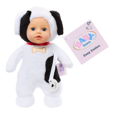 BABY Born Cozy Cuties Soft Baby Doll - Puppy, Blue Eyes