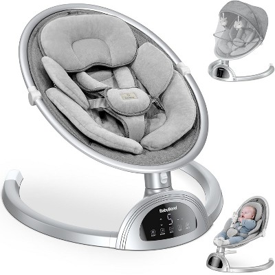 BabyBond Baby Swings for Infants with 10 Preset Nursery Rhyme, 5 Point Harness Belt, 5 Speeds and Remote Control