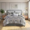 LIVN CO. 6 Piece Damask Patterned Cotton Sateen Comforter Set - image 2 of 4