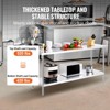 VEVOR 24 x 72 x 36 Inch Stainless Steel Work Table, Commercial Food Prep Worktable Heavy Duty Prep Worktable, Metal Work Table with Adjustable Height - 4 of 4