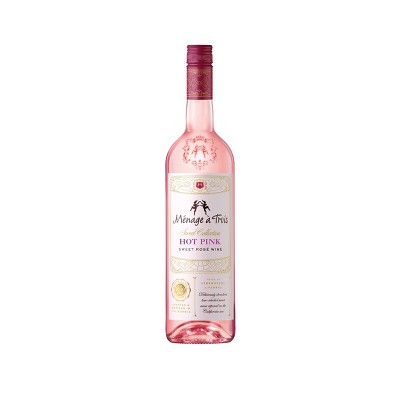 Ménage à Trois Sweet Collection Hot Pink Rose Wine - 750ml Bottle