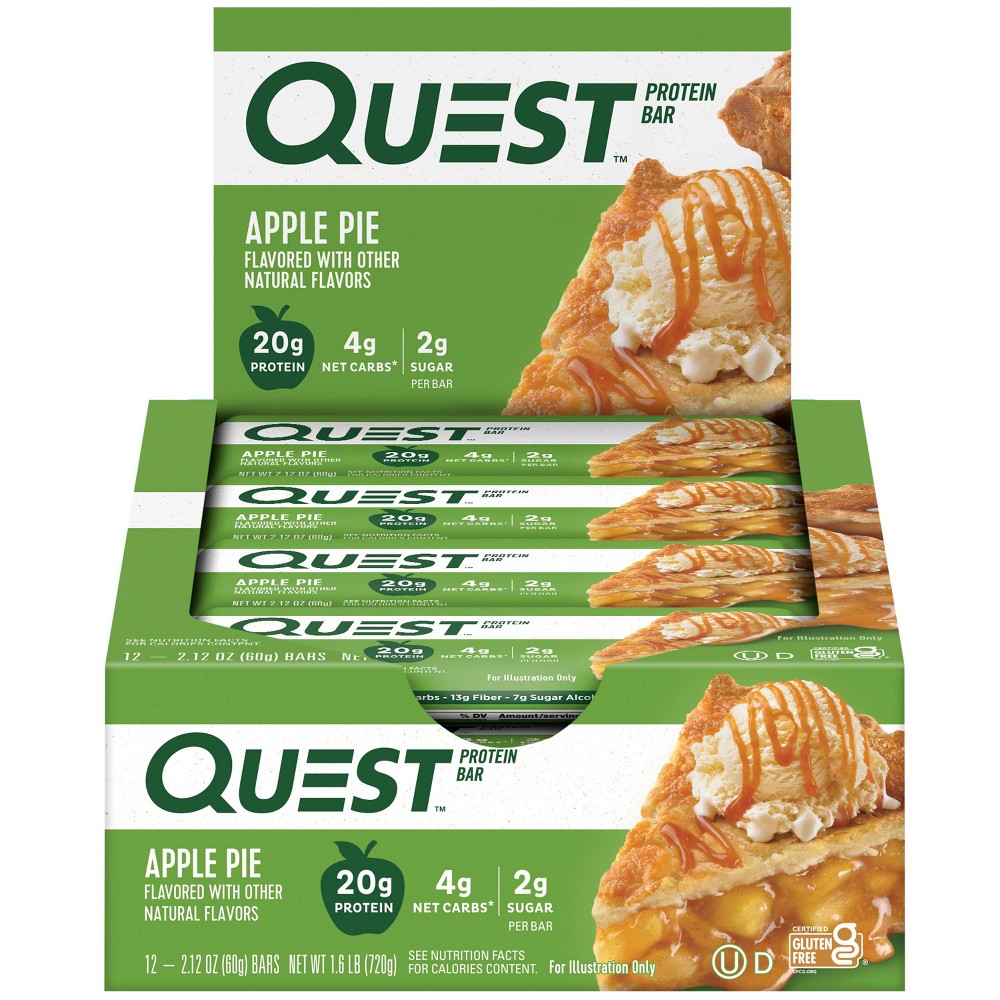 UPC 888849000647 product image for Quest Nutrition Protein Bar - Apple Pie - 12ct | upcitemdb.com