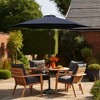 Four Seasons Courtyard Rockland 9 Foot Market Patio Table Umbrella with Aluminum Pole for Outdoor Space, Garden, Deck, and Porch, Navy Blue - 4 of 4